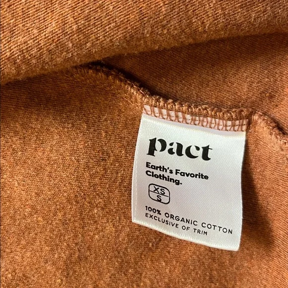 Pact 100% Organic Cotton Brown Cardigan Size XS - Picture 8 of 10